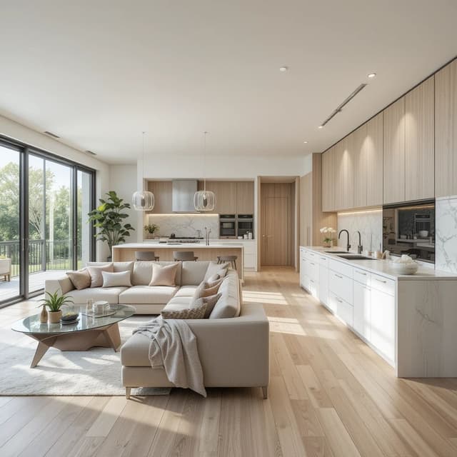 Elegant living space with panoramic views