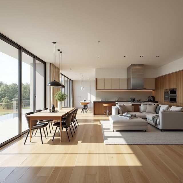 Elegant living space with panoramic views